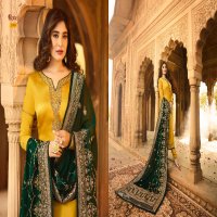 FIONA KRITIKA HEAVY DUPATTA VOL 9 SATIN GEORGETTE PARTY WEAR SUIT WHOLESALER