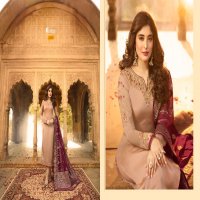 FIONA KRITIKA HEAVY DUPATTA VOL 9 SATIN GEORGETTE PARTY WEAR SUIT WHOLESALER