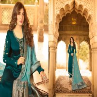 FIONA KRITIKA HEAVY DUPATTA VOL 9 SATIN GEORGETTE PARTY WEAR SUIT WHOLESALER