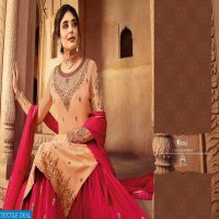 FIONA KRITIKA HEAVY LEHENGA VOL 2 SATIN GEORGETTE SHARARA STYLE PARTY WEAR SUIT