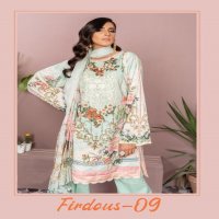 FIRDOUS VOL 9 BY DEEPSY JAM COTTON PRINT PAKISTANI SUIT CONCEPT WHOLESALER