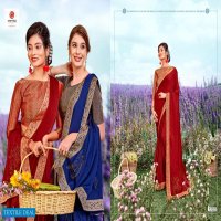 FLORA BY SEEMAYA MOSS CHIFFON FANTASTIC DESIGNER SAREE WHOLESALER