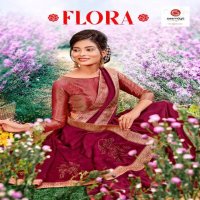 FLORA BY SEEMAYA MOSS CHIFFON FANTASTIC DESIGNER SAREE WHOLESALER