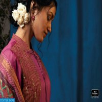 FOUR BUTTONS EARTH SILK LONG GOWN STYLE DESIGNER GOWNS WITH DUPATTA