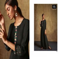 FOUR BUTTONS MIRROR VISCOSE CHIFFON EXCLUSIVE LONG GOWN WHOLESALER