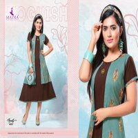 FROOTY VOL 2 BY MAYRA RAYON PRINT WITH ATTACHED JACKET PATTERN EXCLUSIVE KURTI