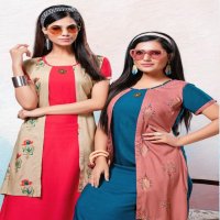 FROOTY VOL 2 BY MAYRA RAYON PRINT WITH ATTACHED JACKET PATTERN EXCLUSIVE KURTI