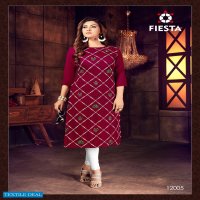 Fiesta Indian Culture Wholesale Shopping Embroidered Kurtis Catalog