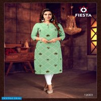 Fiesta Indian Culture Wholesale Shopping Embroidered Kurtis Catalog