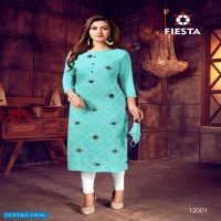 Fiesta Indian Culture Wholesale Shopping Embroidered Kurtis Catalog