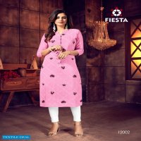 Fiesta Indian Culture Wholesale Shopping Embroidered Kurtis Catalog