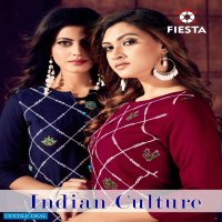 Fiesta Indian Culture Wholesale Shopping Embroidered Kurtis Catalog