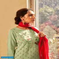 Four Buttons Lemon Vol-2 Wholesale Shopping Kurti With Bottom And Dupatta