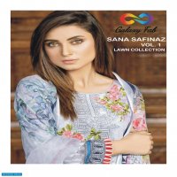 GALAXY FAB SANA SAFINAZ VOL 1 LAWN COLLECTION JAM COTTON WITH EMBROIDERY SUIT