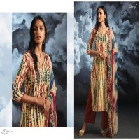 GANGA NILA PURE WOOL PASHMINA PRINTED SALWAR SUIT CLOTHING STORE IN SURAT MARKET