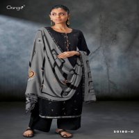 GANGA NON CATALOG S0180 PREETO WOOL DOBBY PRINTED HEAVY SALWAR SUITS WHOLESALER