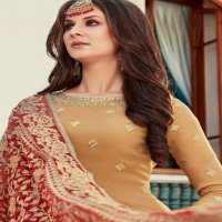 GLAMOUR VOL 80 BY MOHINI 80001-80005 SERIES HEAVY EMBROIDERY WORK WITH HEAVY SHARARA