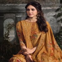 GLOSSY ROYAL TALE BY SIMAR NATURAL CRAPE EMBROIDERY DRESS MATERIALS DESIGNS