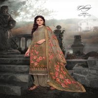 GLOSSY ROYAL TALE BY SIMAR NATURAL CRAPE EMBROIDERY DRESS MATERIALS DESIGNS