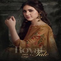 GLOSSY ROYAL TALE BY SIMAR NATURAL CRAPE EMBROIDERY DRESS MATERIALS DESIGNS