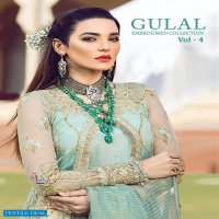 GULAL EMBROIDERED COLLECTION VOL 4 BY SHREE FABS NET GEORGETTE PAKISTANI SUIT