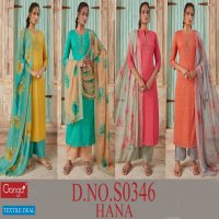 Ganga Hana S0346 Wholesale Superior Lawn Dress Material