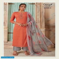 Ganga Hana S0346 Wholesale Superior Lawn Dress Material