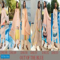 Ganga Out Of The Blue Wholesale Pure Linen Digital Salwar Kameez