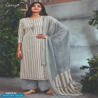 Ganga Siya 0472 Wholesale Super Cotton Printed With Embroidery Dress Material