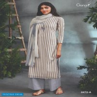 Ganga Siya 0472 Wholesale Super Cotton Printed With Embroidery Dress Material