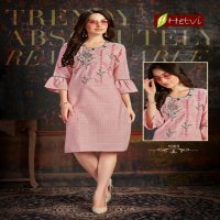 HETVI LAUNCH SUHANI BOMBAY RAYON EMBROIDERY WORK PRETTY LOOK KURTI EXPORTER