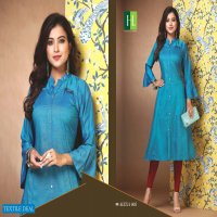 HIRWA PRESENT ALEXA VOL 2 RAYON RAW SILK CASUAL KURTI ONLINE SHOPPING IN SURAT