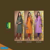 HIRWA PRESENT ALEXA VOL 2 RAYON RAW SILK CASUAL KURTI ONLINE SHOPPING IN SURAT