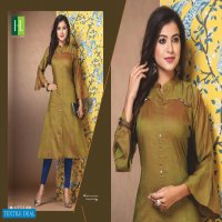 HIRWA PRESENT ALEXA VOL 2 RAYON RAW SILK CASUAL KURTI ONLINE SHOPPING IN SURAT