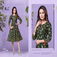 HOT SHOT VOL 7 BY KINTI RAYON SLUB LATEST CASUAL WEAR KURTI AT LOWEST RATE