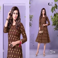 HOT SHOT VOL 7 BY KINTI RAYON SLUB LATEST CASUAL WEAR KURTI AT LOWEST RATE