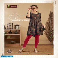 Hetvi Damini Wholesale Reyon Print Kurtis