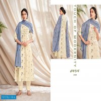 JAY VIJAY AUREUM 5901-5910 SERIES COTTON BLOCK PRINTED LADIES SUITS WHOLESALER