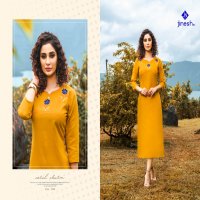 JINESH NX AASHIQUI PLUS VOL 1 ROOBY SLUB FORMAL WEAR KURTI AT CHEAPEST PRICE