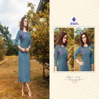 JINESH NX AASHIQUI PLUS VOL 1 ROOBY SLUB FORMAL WEAR KURTI AT CHEAPEST PRICE