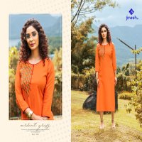 JINESH NX AASHIQUI PLUS VOL 1 ROOBY SLUB FORMAL WEAR KURTI AT CHEAPEST PRICE