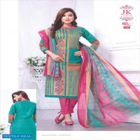 Jk Heena Vol-17 Wholesale Cotton printed Dress Material