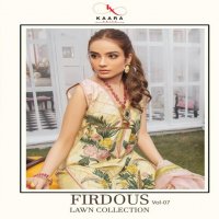 KAARA FIRDOUS LAWN VOL 7 COTTON EMBROIDERY SUMMER WEAR PAKISTANI SUITS