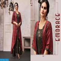KAJAREE PRESENT ANAYA SILK LONG SHRUG STYLE KURTI DEALER IN SURAT