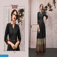 KAJAREE PRESENT ANAYA SILK LONG SHRUG STYLE KURTI DEALER IN SURAT