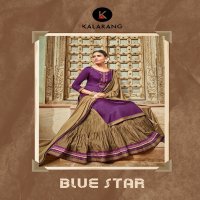 KALARANG BLUE STAR JAM SILK COTTON SKIRT STYLE SALWAR KAMEEZ WHOLESALER
