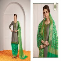 KALAROOP SUNHERI BY PATIALA JAM SILK READYMADE SALWAR KAMEEZ BY KAJREE