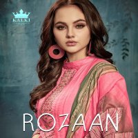 KALKI ROZAAN LAWN COTTON PRINT WORK SUITS WHOLESALE