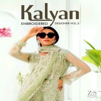 KALYAN EMBROIDERED DESIGNER VOL 3 BY ZS TEXTILE LAWN ORIGINAL PAKISTANI LADIES SUIT WHOLESALER