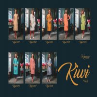 KANASU KIWI VOL 2 FANCY RAYON WITH WORK PATTERN KURTI AT BEST RATE